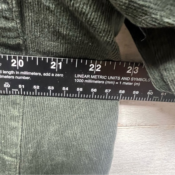 Eileen Fisher Organic Cotton Corduroy Shirt Jacket Womens Medium Olive Green - Picture 9 of 11